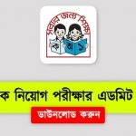 Primary Teacher Exam Admit Card