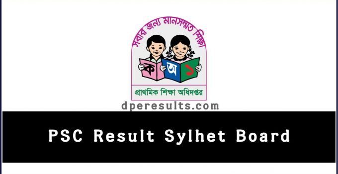 PSC Result Sylhet Board