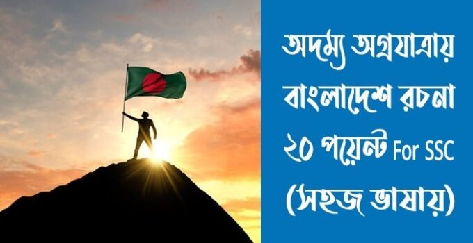 অদম্য অগ্রযাত্রায় বাংলাদেশ রচনা
